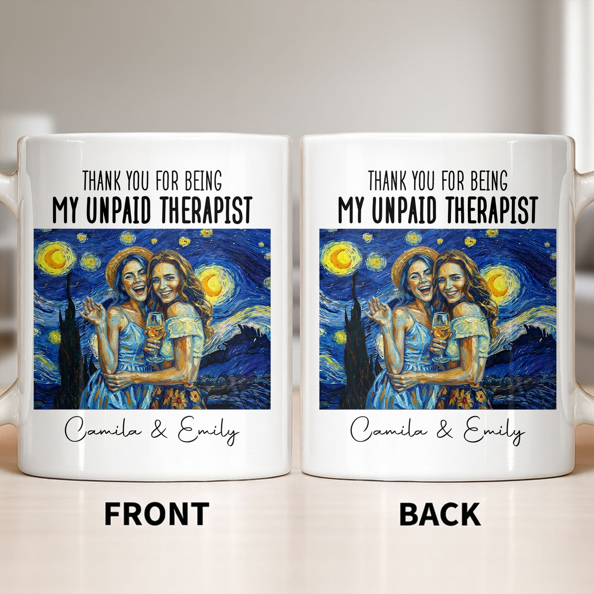 Personalized Photo Upload Coffee Mug for Best Friend Gift