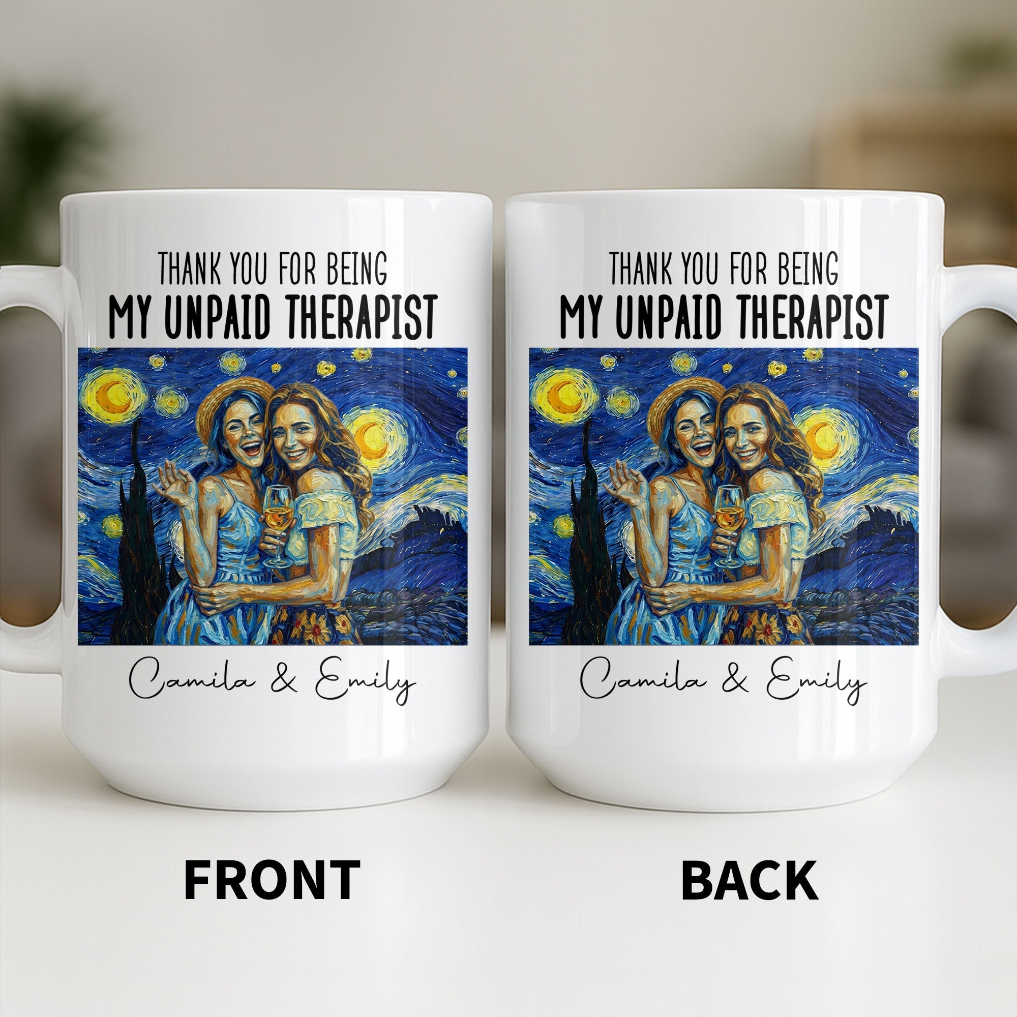 Personalized Photo Upload Coffee Mug for Best Friend Gift