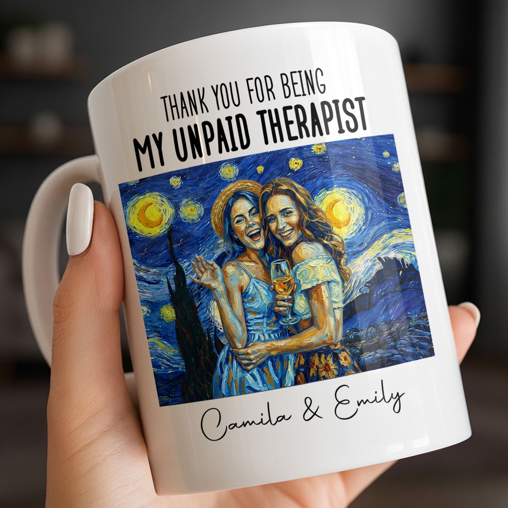 Personalized Photo Upload Coffee Mug for Best Friend Gift