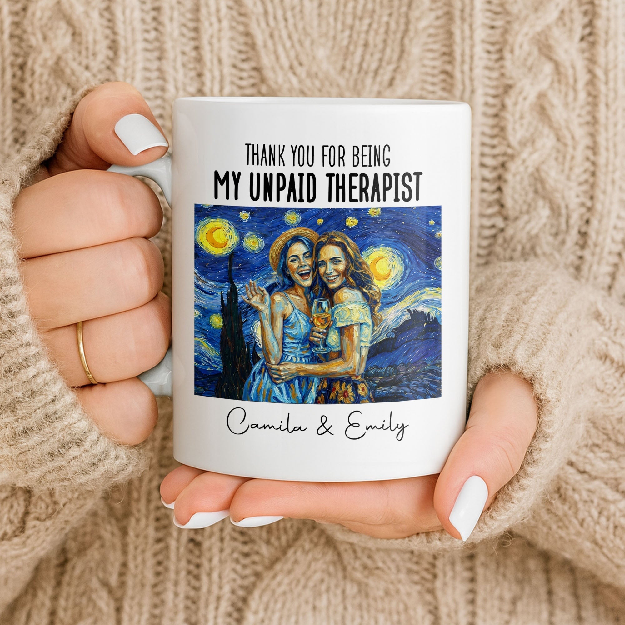 Personalized Photo Upload Coffee Mug for Best Friend Gift