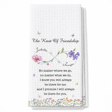 Load image into Gallery viewer, Personalized Kitchen Towel Custom Birth Month Flowers Gift for Best Friends
