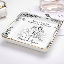 Load image into Gallery viewer, Personalized Ceramic Jewelry Dish Custom Best Friend Gift for BFF
