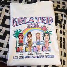Load image into Gallery viewer, Personalized Girls Trip T-shirt Unisex Custom Design Gift
