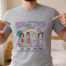 Load image into Gallery viewer, Personalized Girls Trip T-shirt Unisex Custom Design Gift

