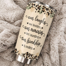 Load image into Gallery viewer, Personalized Leopard Print 20oz Tumbler Custom Gift for Best Friends
