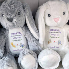Load image into Gallery viewer, Personalized Stuffed Bunny Custom Name Gift for Best Friends
