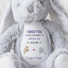 Load image into Gallery viewer, Personalized Stuffed Bunny Custom Name Gift for Best Friends
