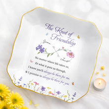 Load image into Gallery viewer, Personalized Lace Square Jewelry Dish Custom Name Gift for Bestie
