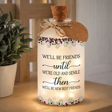 Load image into Gallery viewer, Personalized Frosted Glass Bottle Light Custom Bestie Gift
