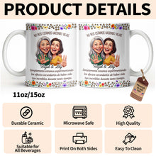 Load image into Gallery viewer, Personalized Best Friends Coffee Mug Custom Flower Design Gift
