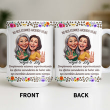 Load image into Gallery viewer, Personalized Best Friends Coffee Mug Custom Flower Design Gift
