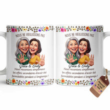 Load image into Gallery viewer, Personalized Floral Coffee Mug Custom Gift for Best Friends
