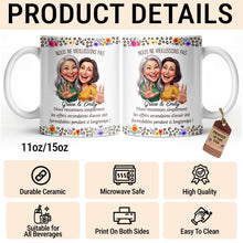 Load image into Gallery viewer, Personalized Floral Coffee Mug Custom Gift for Best Friends
