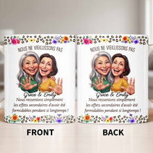 Load image into Gallery viewer, Personalized Floral Coffee Mug Custom Gift for Best Friends
