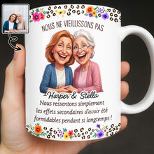 Load image into Gallery viewer, Personalized Floral Coffee Mug Custom Gift for Best Friends
