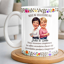 Load image into Gallery viewer, Personalized Floral Coffee Mug Custom Gift for Best Friends
