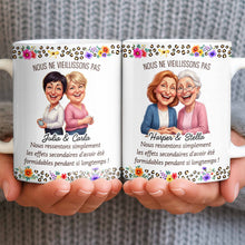 Load image into Gallery viewer, Personalized Floral Coffee Mug Custom Gift for Best Friends
