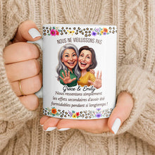 Load image into Gallery viewer, Personalized Floral Coffee Mug Custom Gift for Best Friends
