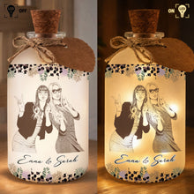Load image into Gallery viewer, Personalized Short Bottle Light Custom Photo Gift for Best Friends
