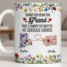 Load image into Gallery viewer, Personalized Best Friend Coffee Mug Custom State Art Gift
