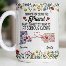 Load image into Gallery viewer, Personalized Best Friend Coffee Mug Custom State Art Gift
