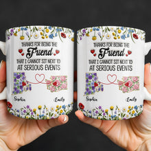 Load image into Gallery viewer, Personalized Best Friend Coffee Mug Custom State Art Gift

