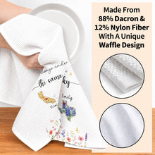 Load image into Gallery viewer, Personalized State Flowers Kitchen Towel Custom Gift for Best Friends
