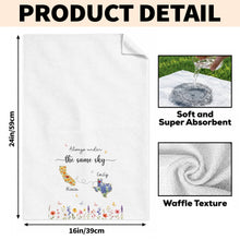 Load image into Gallery viewer, Personalized State Flowers Kitchen Towel Custom Gift for Best Friends
