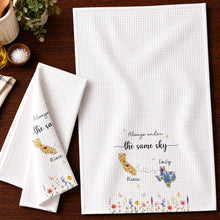 Load image into Gallery viewer, Personalized State Flowers Kitchen Towel Custom Gift for Best Friends
