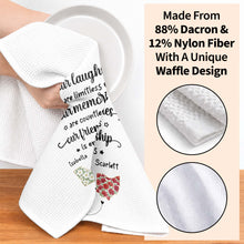 Load image into Gallery viewer, Personalized Kitchen Towel Custom State Art Flower Gift for Best Friends
