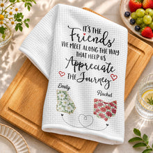 Load image into Gallery viewer, Personalized Floral Kitchen Towel Custom Name Gift for Besties
