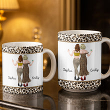 Load image into Gallery viewer, Personalized Leopard Pattern Coffee Mug Best Friend Gift

