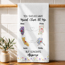Load image into Gallery viewer, Personalized Floral States Map Kitchen Towel Gift for Best Friend
