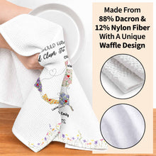 Load image into Gallery viewer, Personalized Floral States Map Kitchen Towel Gift for Best Friend
