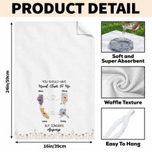 Load image into Gallery viewer, Personalized Floral States Map Kitchen Towel Gift for Best Friend
