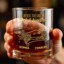 Load image into Gallery viewer, Personalized Custom Whiskey Glass with States Art Gift for Best Friends
