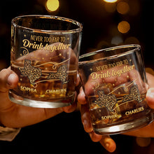 Load image into Gallery viewer, Personalized Custom Whiskey Glass with States Art Gift for Best Friends

