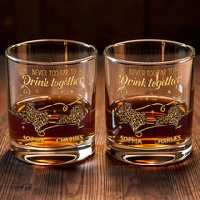 Load image into Gallery viewer, Personalized Custom Whiskey Glass with States Art Gift for Best Friends
