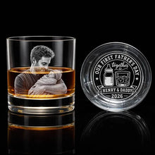 Load image into Gallery viewer, Personalized Engraved Whiskey Glass Custom Dad Gift for Father's Day
