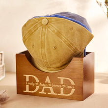 Load image into Gallery viewer, Personalized Engraved Hat Holder Gift for Dad Father's Day
