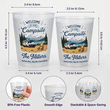 Load image into Gallery viewer, Personalized Frosted Cups Custom Name Campfire Design Gift
