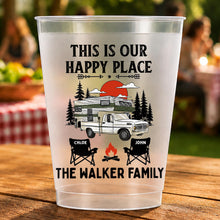 Load image into Gallery viewer, Personalized Frosted Cups Custom Family Name Campfire Gift
