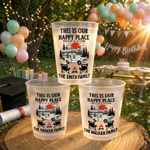 Load image into Gallery viewer, Personalized Frosted Cups Custom Family Name Campfire Gift
