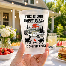 Load image into Gallery viewer, Personalized Frosted Cups Custom Family Name Campfire Gift
