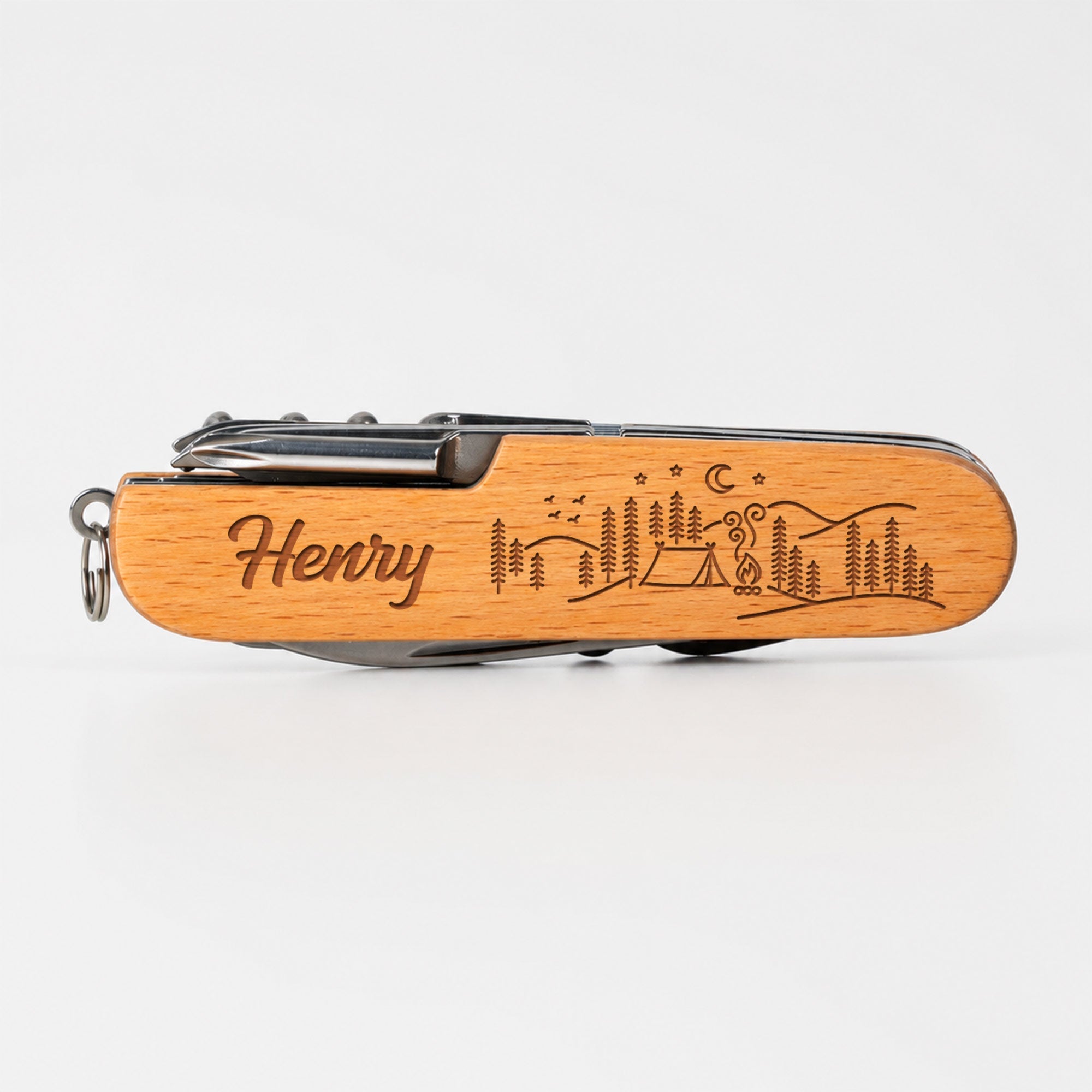 Personalized Wooden Multi Tool Custom Name Gift for Dad