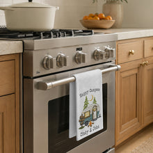 Load image into Gallery viewer, Personalized Kitchen Towel Happy Campers Vintage Camper Gift
