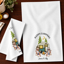 Load image into Gallery viewer, Personalized Kitchen Towel Custom Couple Gift with Camper Van
