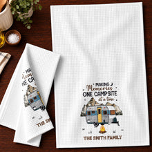Load image into Gallery viewer, Personalized Kitchen Towel for Couples Custom Camper Design
