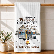 Load image into Gallery viewer, Personalized Kitchen Towel for Couples Custom Camper Design
