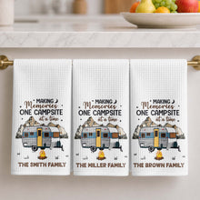 Load image into Gallery viewer, Personalized Kitchen Towel for Couples Custom Camper Design
